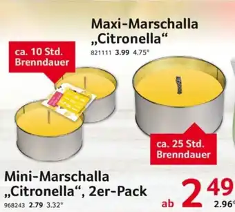 Selgros Mini/Maxi Marschalla ,,Citronella" 2er Pack Angebot