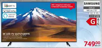 Selgros Samsung 4K LED TV GU75TU6979 Angebot