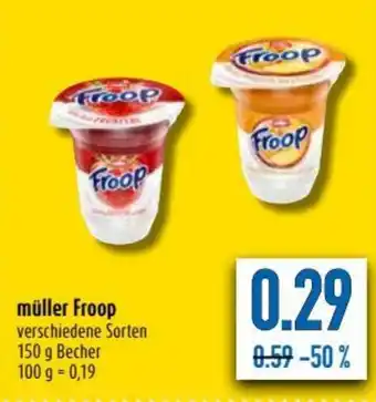 diska Müller Froop 150g Becher Angebot