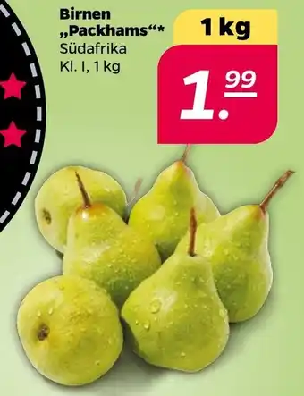 NETTO Birnen ,,Packhams" 1 kg Angebot