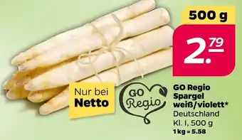 NETTO Go Regio Spargel weiß/violett 500 g Angebot