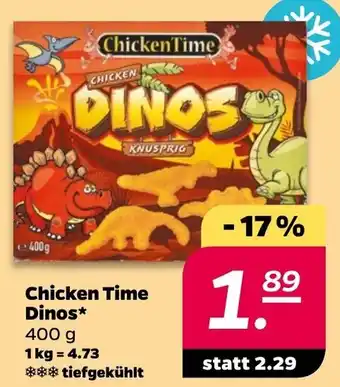 NETTO Chicken Time Dinos 400 g Angebot