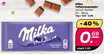 NETTO Milka Tafelschokolade 87-100 g Angebot