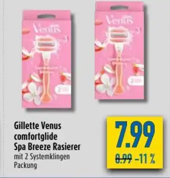 diska Gilette Venus comfortglide Spa Breeze Rasierer Angebot