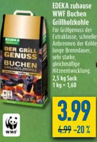 diska Edeka zuhause WWF Buchen Grillholzkohle Angebot