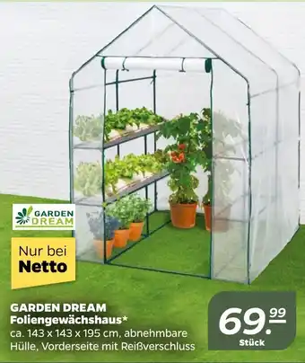 NETTO Garden Dream Foliengewächshaus Angebot