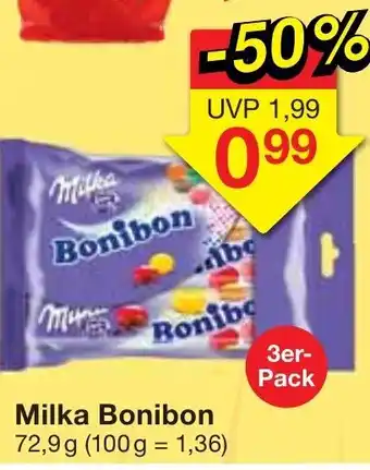 Jawoll Milka Bonibon 72,9g Angebot