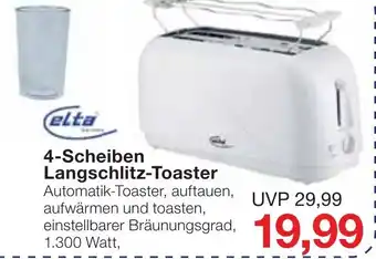 Jawoll elta 4 Scheiben Langschlitz Toaster Angebot