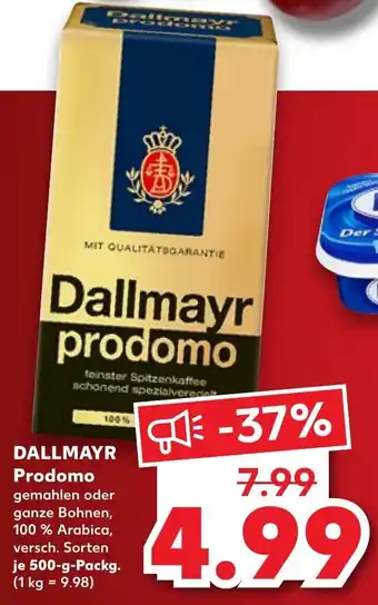 Kaufland Dallmayr Prodomo 500 g Packg. Angebot