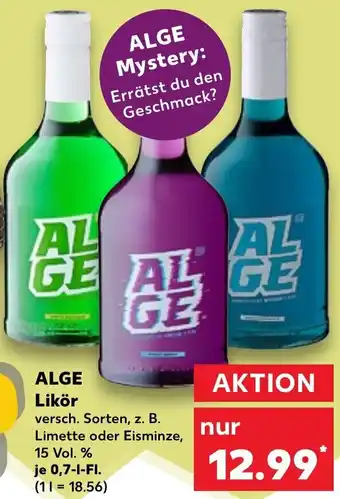 Kaufland Alge Likör 0,7 L Fl. Angebot