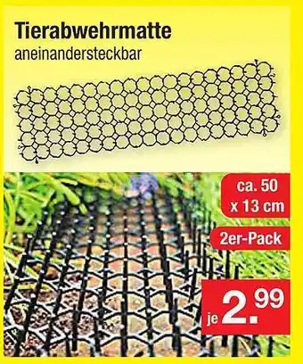 Zimmermann Tierabwehrmatte Angebot