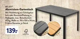 Aldi Süd Belavi Aluminium-gartentisch Angebot