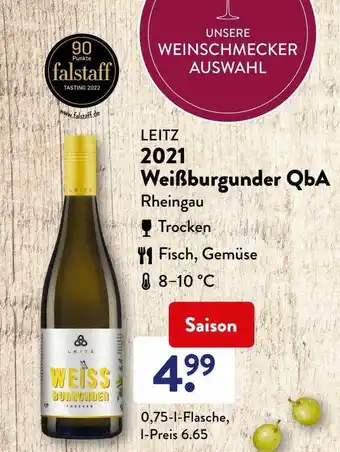 Aldi Süd Leitz 2021 Weißburgunder Qba Angebot