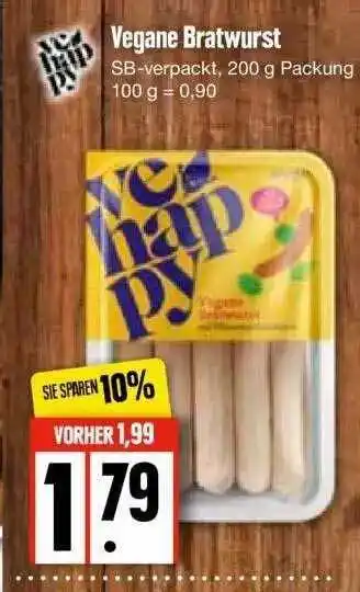 Edeka Vehappy Vegane Bratwurst Angebot