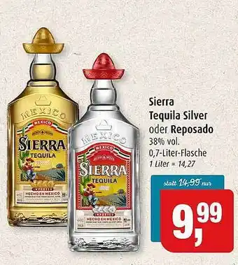 Markant Sierra Tequila Silver Oder Reposado Angebot