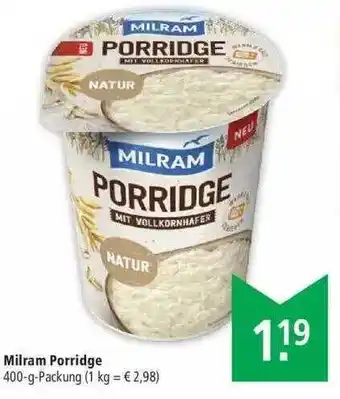 Marktkauf Milram Porridge Angebot