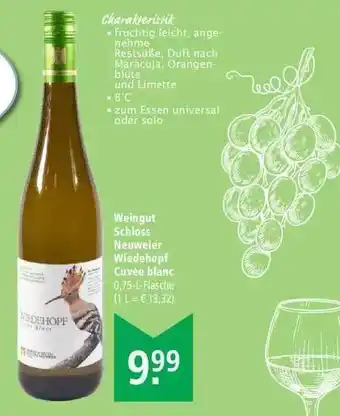 Marktkauf Weingut Schloss Neuweier Wiedehopf Cuvée Blanc Angebot