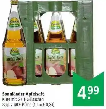 Marktkauf Sonnländer Apfelsaft Angebot