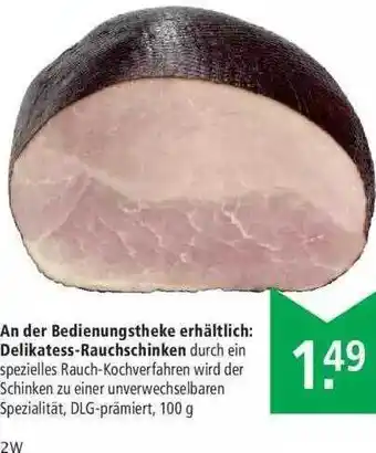 Marktkauf An Der Bedienungstheke Erhältlich: Delikatess-rauchschinken Angebot