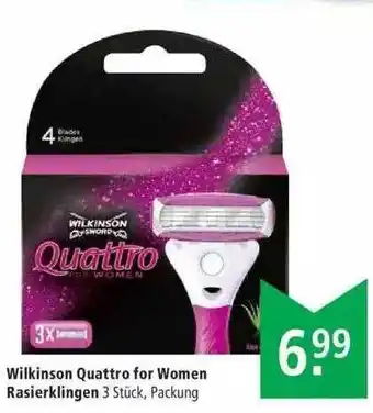 Marktkauf Wilkinson Quattro For Women Rasierklingen Angebot