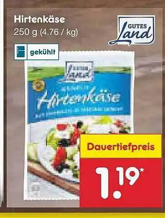 Netto Marken-Discount Gute Land Hirtenkäse Angebot