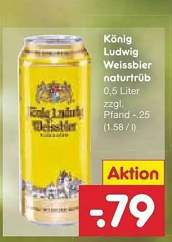 Netto Marken-Discount König Ludwig Weissbier Naturtrüb Angebot