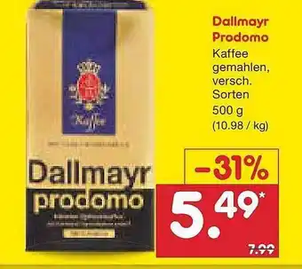 Netto Marken-Discount Dallmayr Prodomo Kaffee Gemahlen Angebot