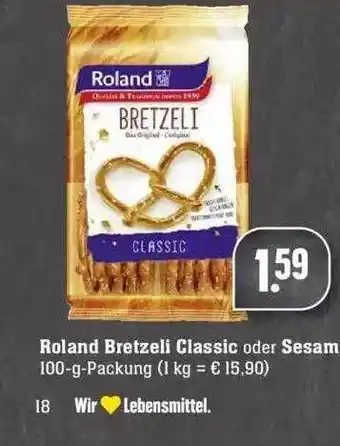 Edeka Roland Bretzeli Classic Oder Sesam Angebot