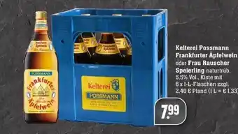 Edeka Kelterei Possmann Frankfurter äpfelwein Oder Frau Rauscher Speierling Angebot