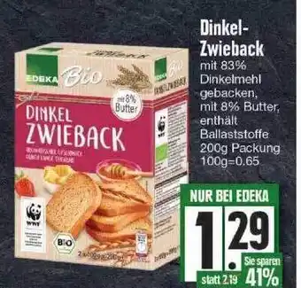 Edeka Edeka Bio Dinkel-zwieback Angebot