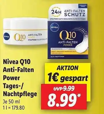 Lidl Nivea Q10 Anti-falten Power Tages- Oder Nachtpflege Angebot