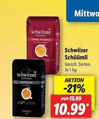 Lidl Schwiizer Schüümli Angebot