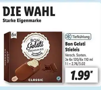 Lidl Bon Gelati Stieleis Angebot