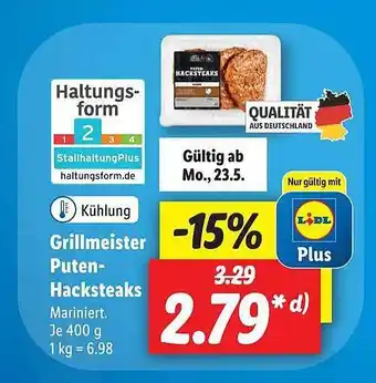 Lidl Grillmeister Puten-hacksteaks Angebot