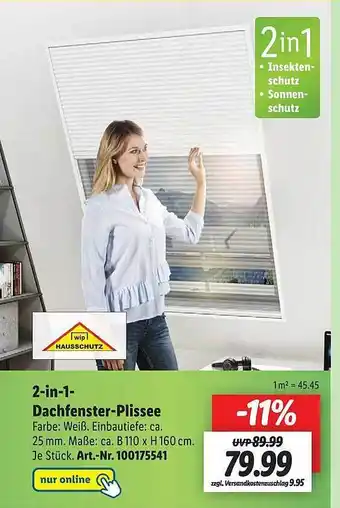 Lidl 2in1 Dachfenster-plissee Angebot