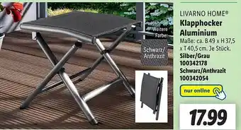 Lidl Livarno Home Klapphocker Aluminium Angebot