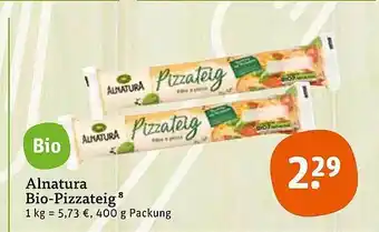 tegut Alnatura Bio-pizzateig Angebot