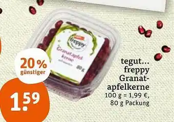 tegut Freppy Granatapfelkerne Angebot