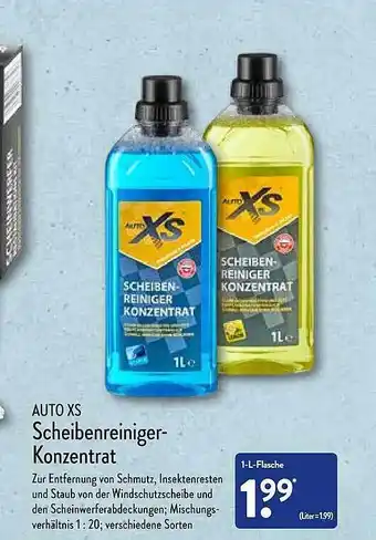 Aldi Nord Auto Xs Scheibenreiniger-konzentrat Angebot