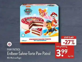 Aldi Nord Paw Patrol Erdbeer-sahne-torte Paw Patrol Angebot
