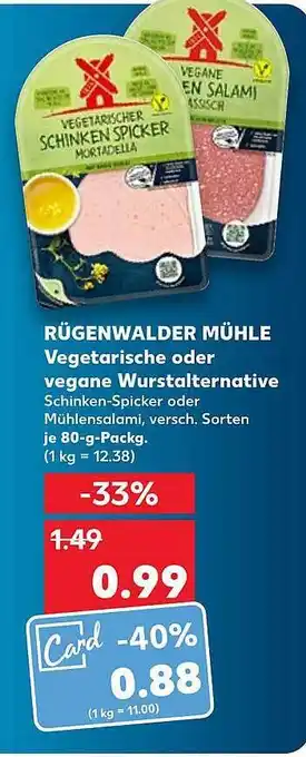 Kaufland Rügenwalder Mühle Vegetarische Oder Vegane Wurstalternative Angebot