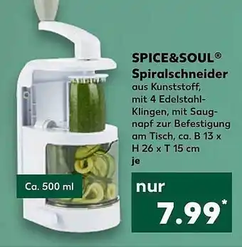 Kaufland Spice&soul Spiralschneider Angebot