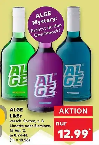 Kaufland Alge Likör Angebot