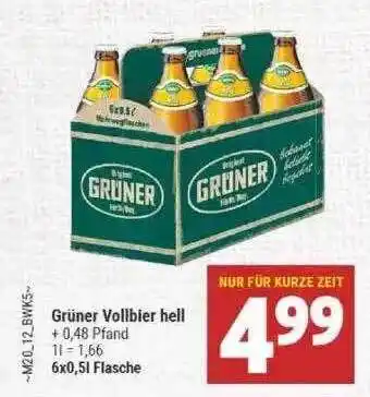 Marktkauf Grüner Vollbier Hell Angebot