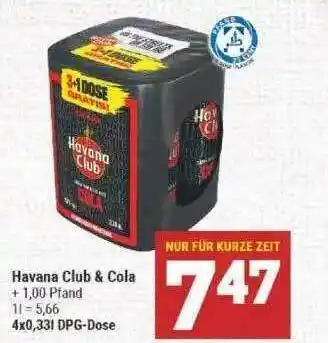 Marktkauf Havana Club & Cola Angebot