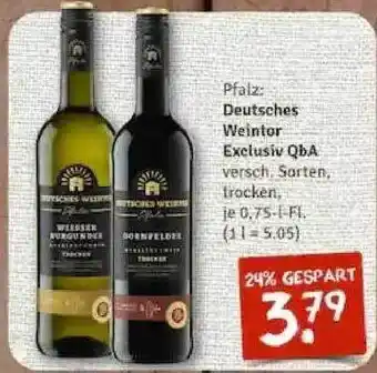 nahkauf Deutsches Weintor Exclusiv Qba Angebot