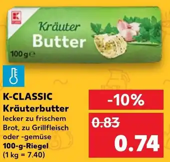 Kaufland K-Classic Kräuterbutter 100 g Riegel Angebot