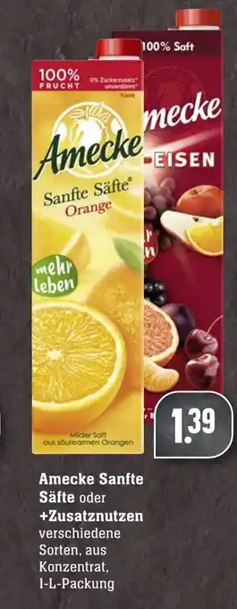 Edeka Neukauf Amecke sanfte Safte o. +Zusatznutzen 1L Angebot