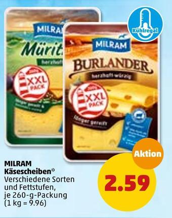 PENNY Milram käsescheiben Angebot