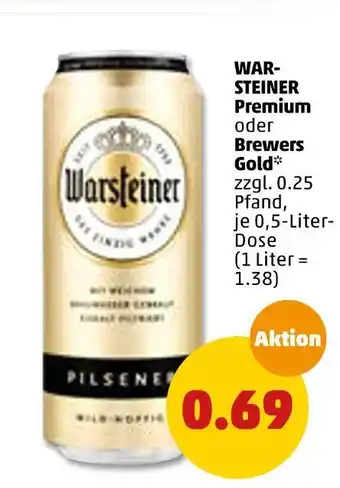 PENNY Warsteiner premium oder brewers gold Angebot